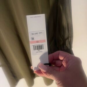 Calvin Klein Green Long Sleeve Sundress Casual